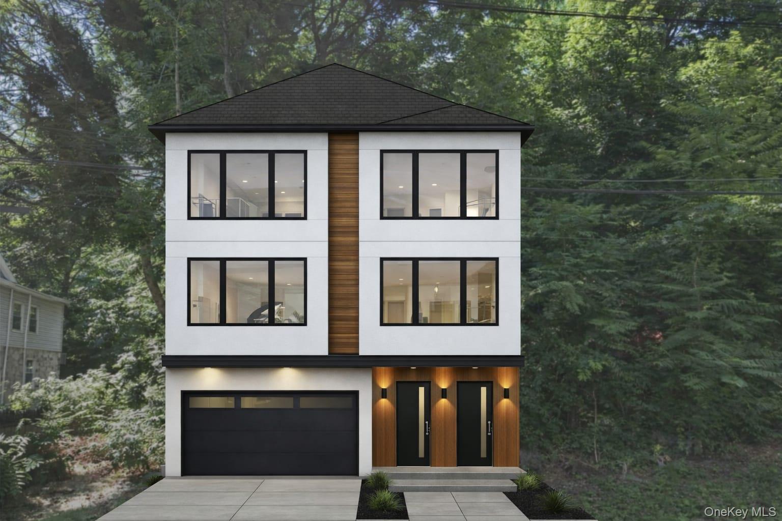 Brand new contemporary construction 2 family home with full walk out a...