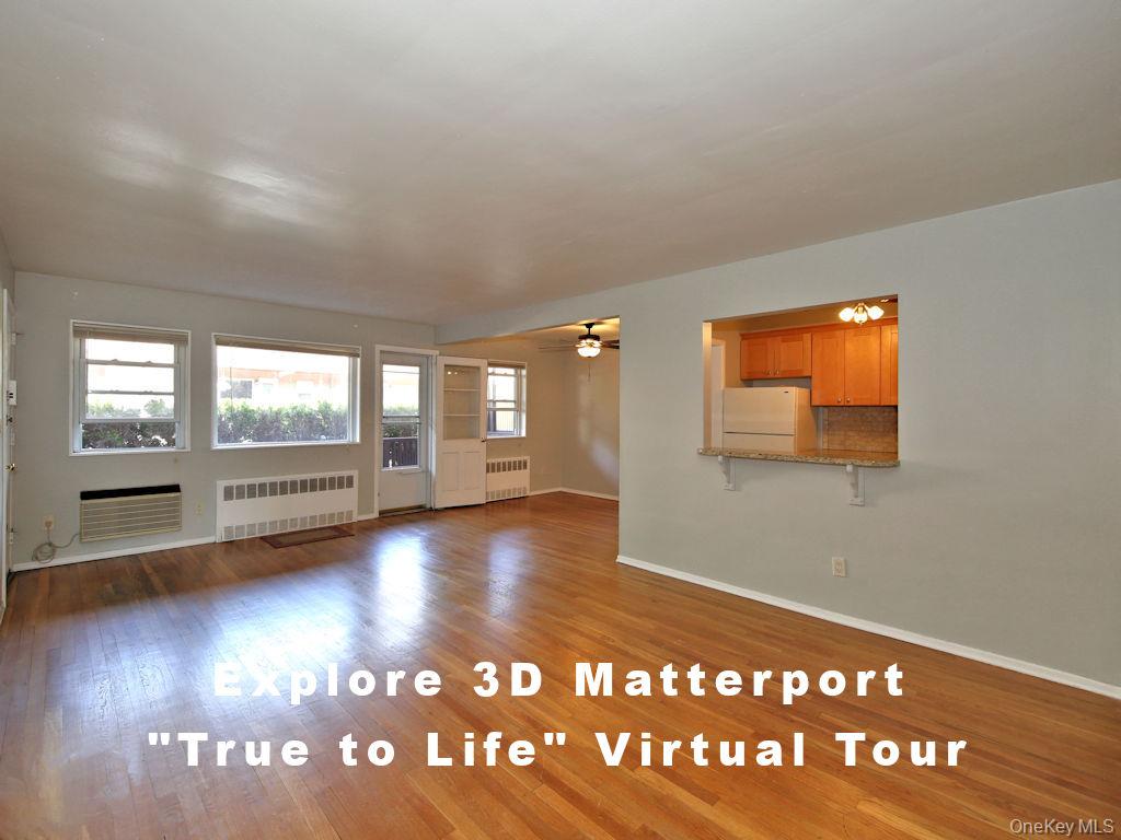 Rare 1-step entry into this 1st. floor, Garden-style Co-op unit in gre...