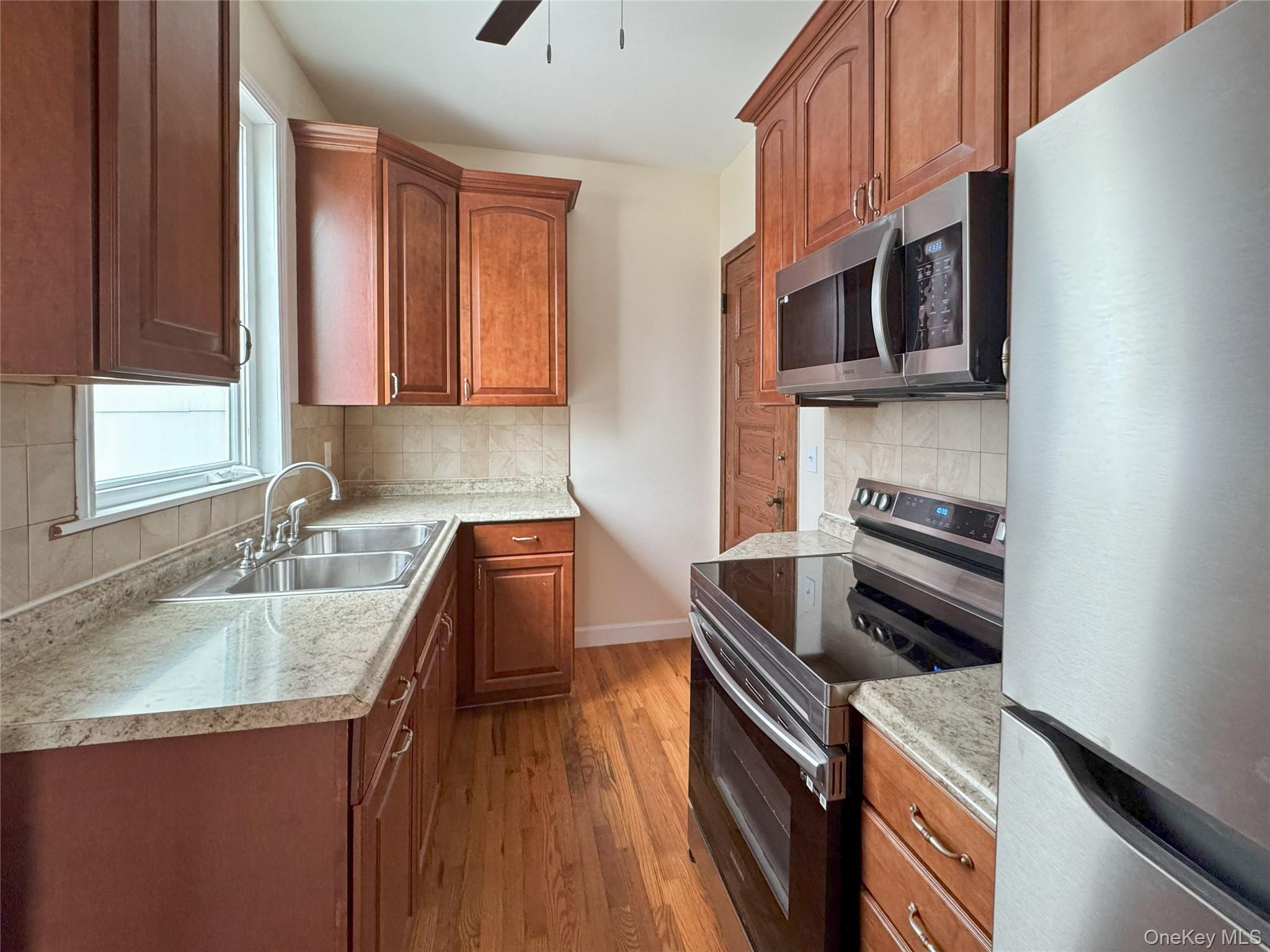 Welcome to this renovated 1-bedroom apartment with high ceilings and a...
