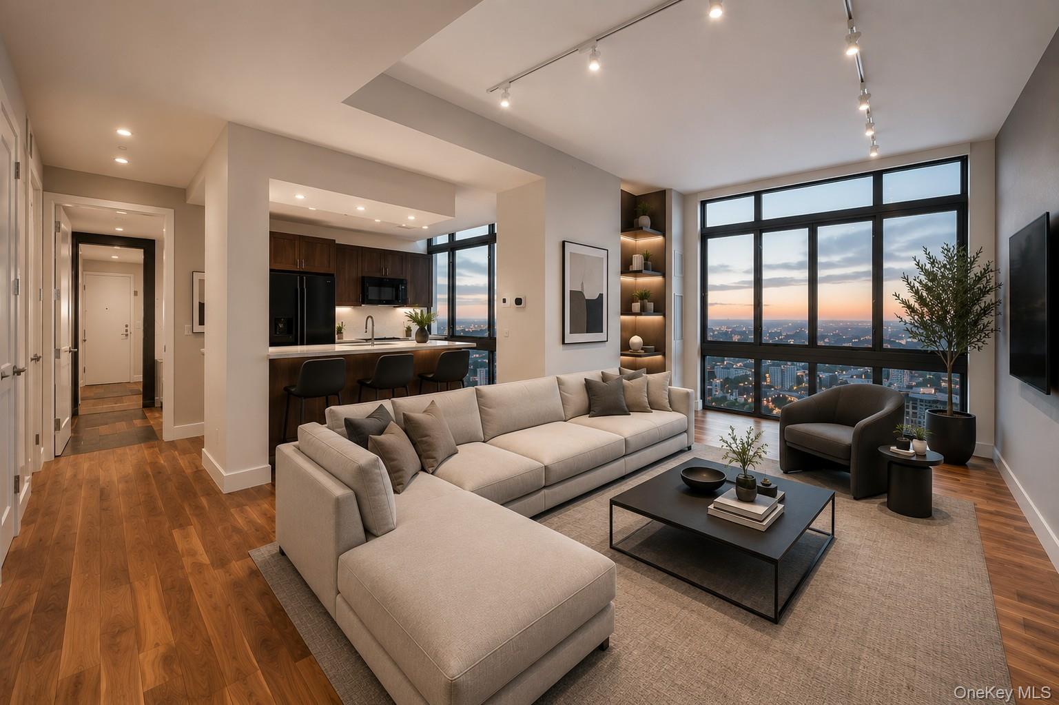 This penthouse is perched atop the prestigious 175 Huguenot, this exce...