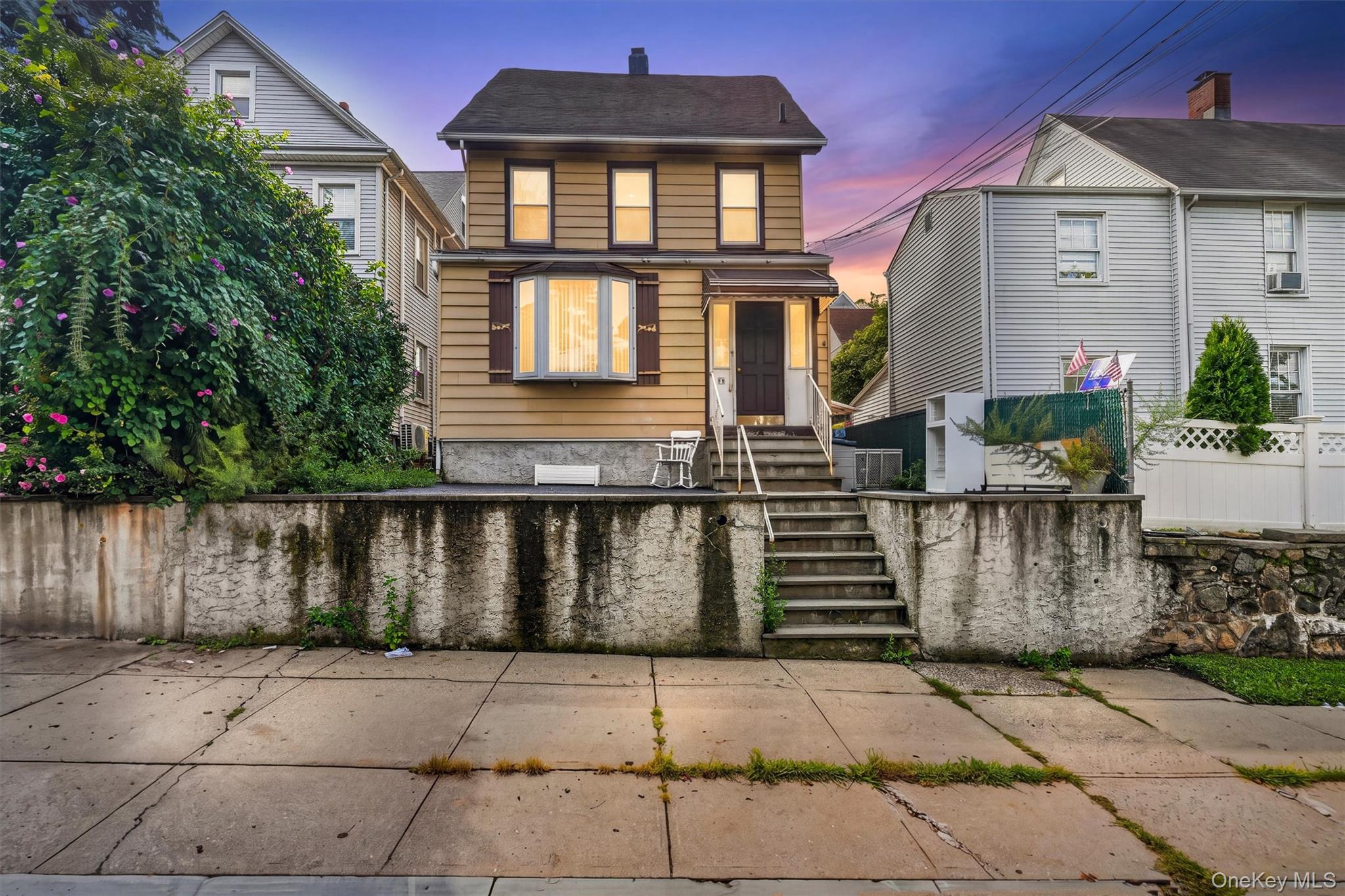 Bright and inviting third-floor walk-up one-bedroom apartment offering...
