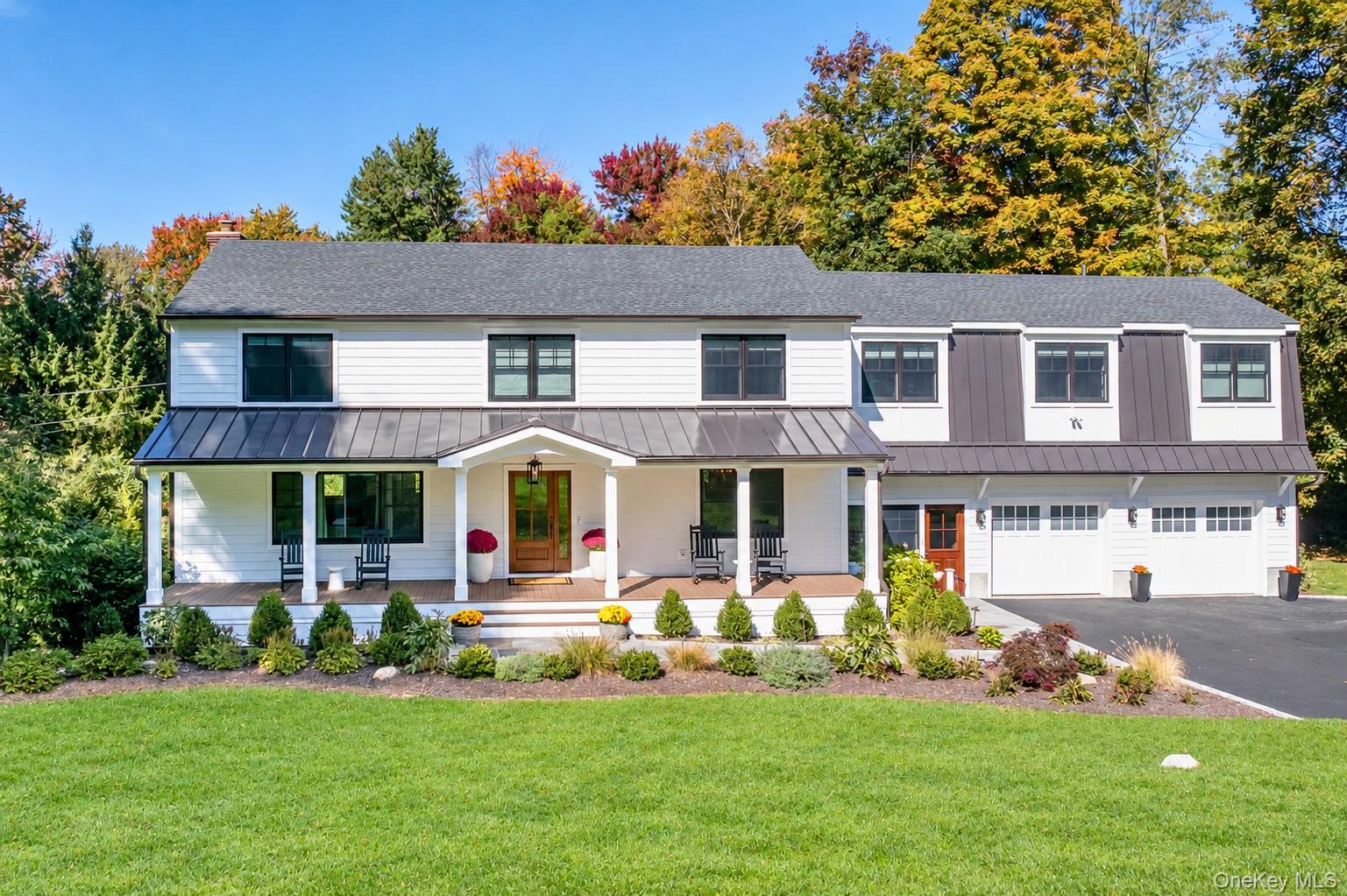 A beautifully reimagined six-bedroom, 5 bath residence in Katonah’s so...