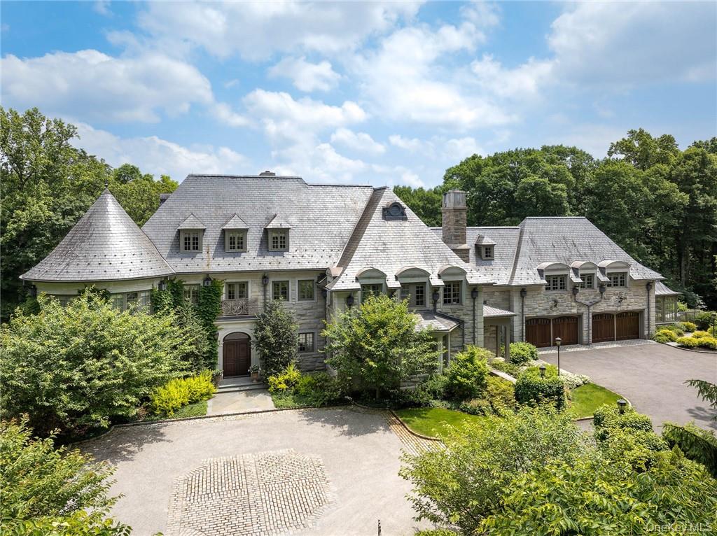 This spectacular limestone French Manor estate sits on 10+ acres on Co...