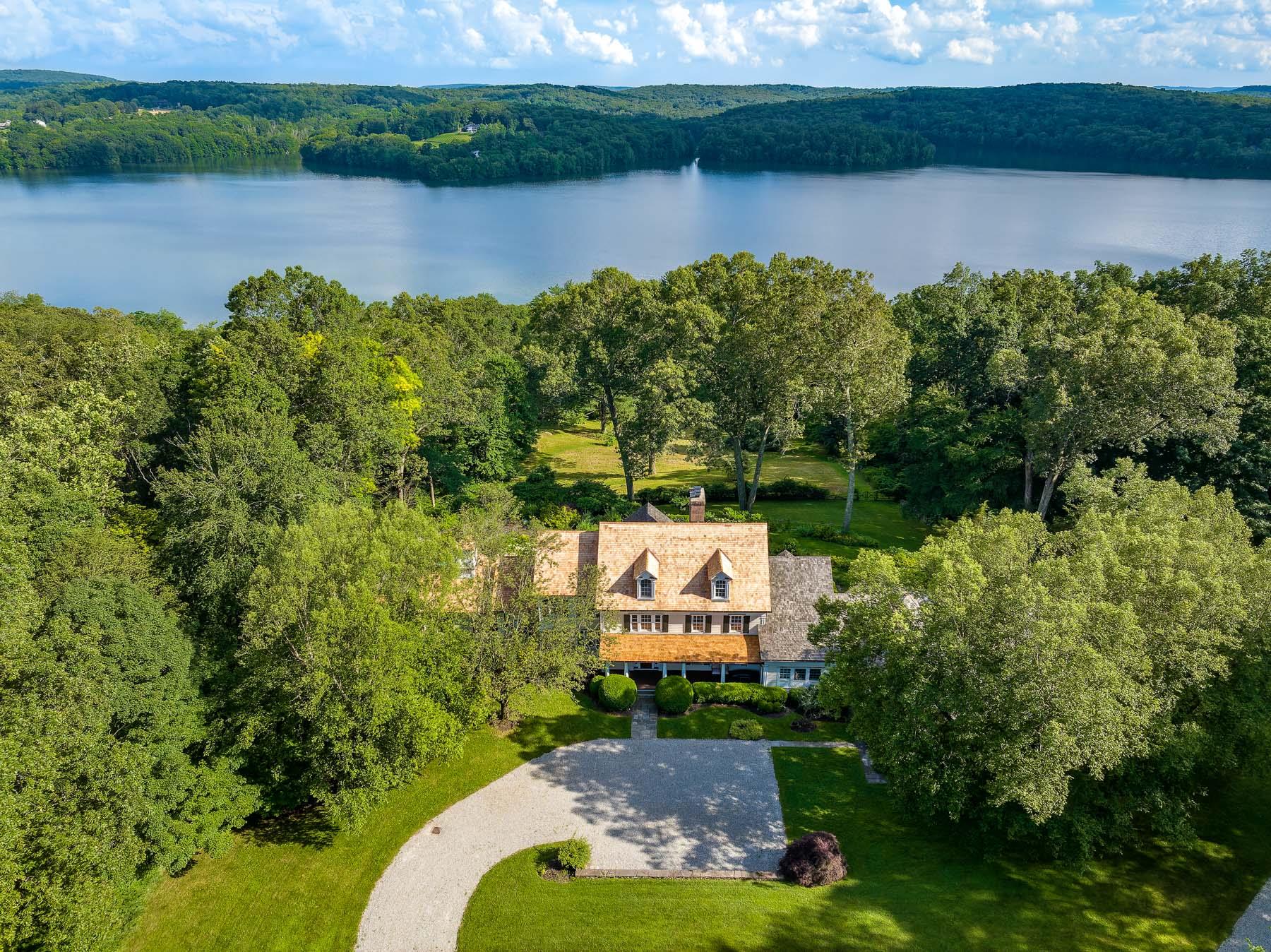 Capturing a spectacular 180-degree view of the Titicus Reservoir, this...