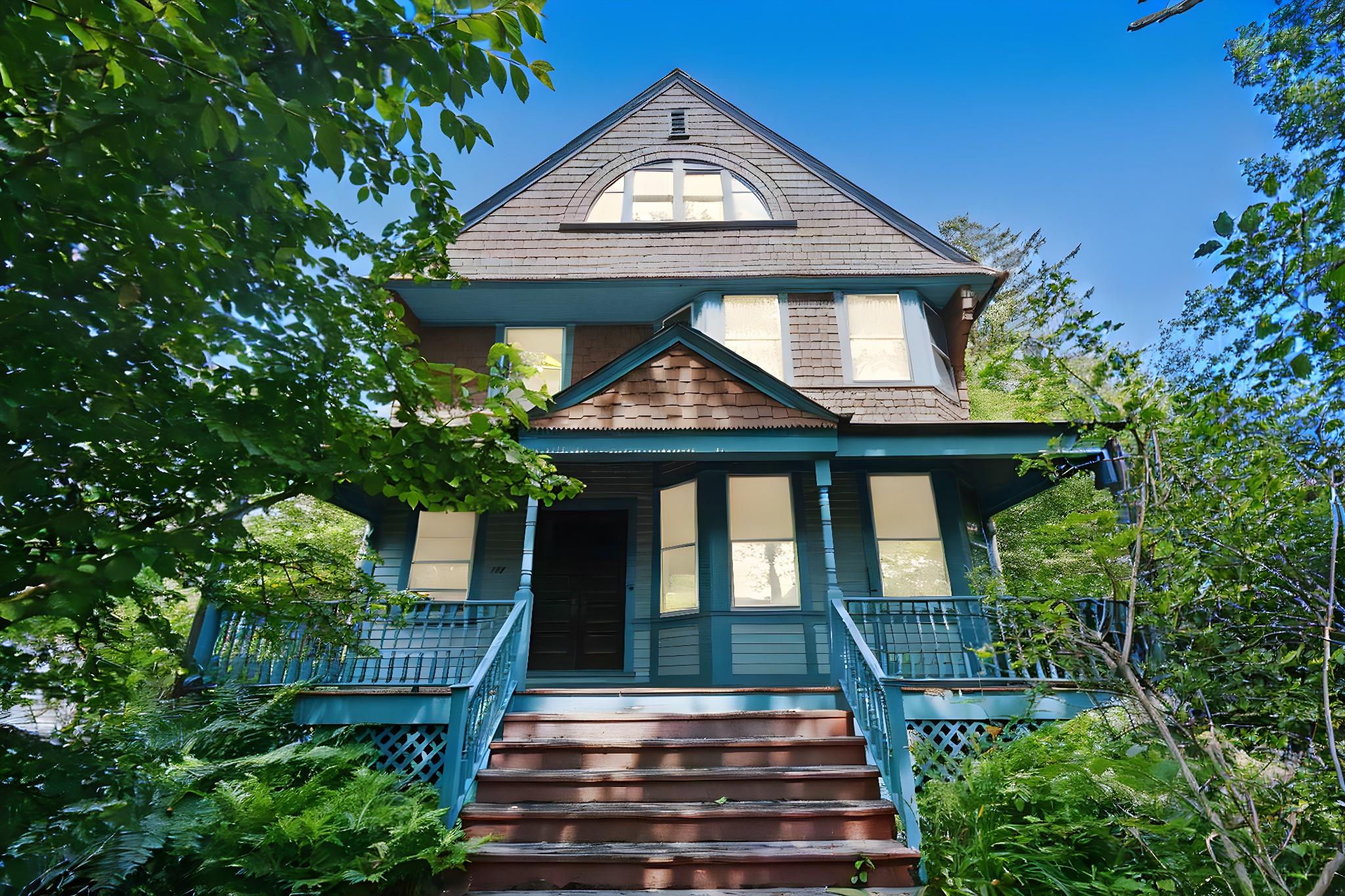 Grand Victorian home, featuring wonderful architectural details throug...