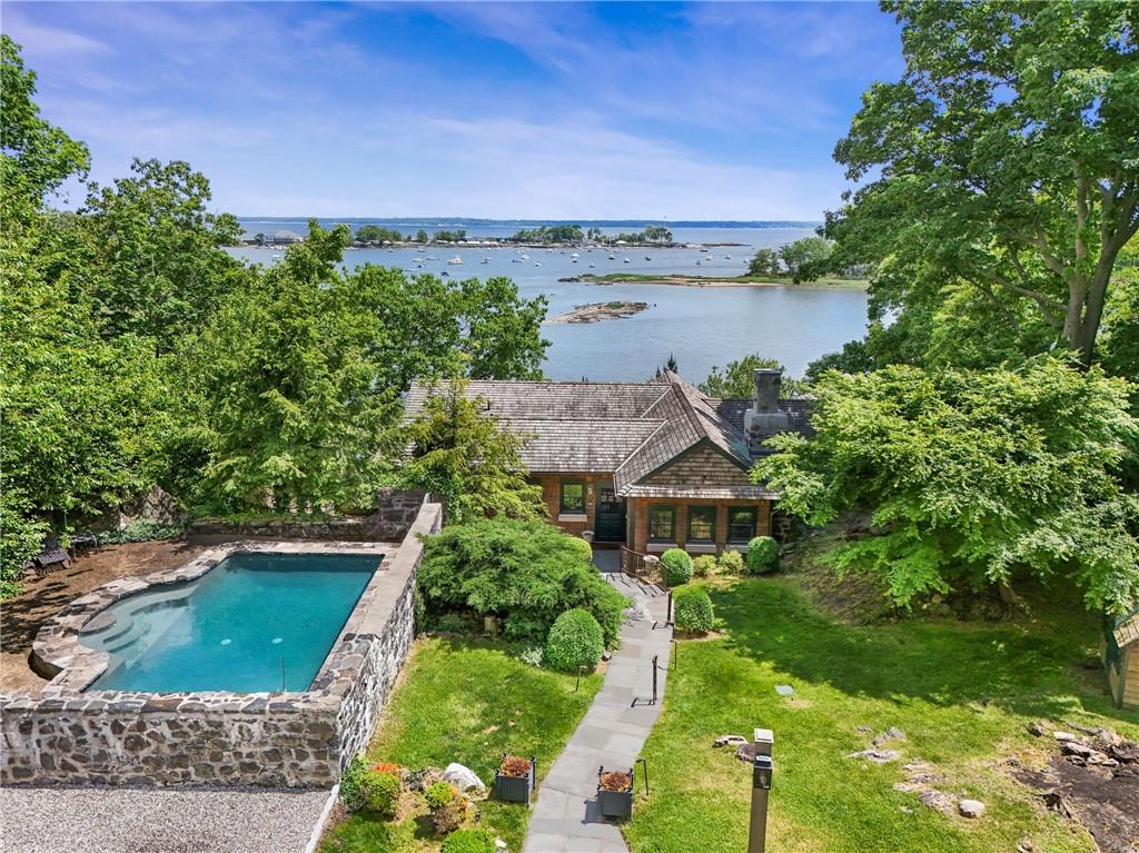 Waterfront rental on Rye's Milton Harbor with spectacular Long Island...