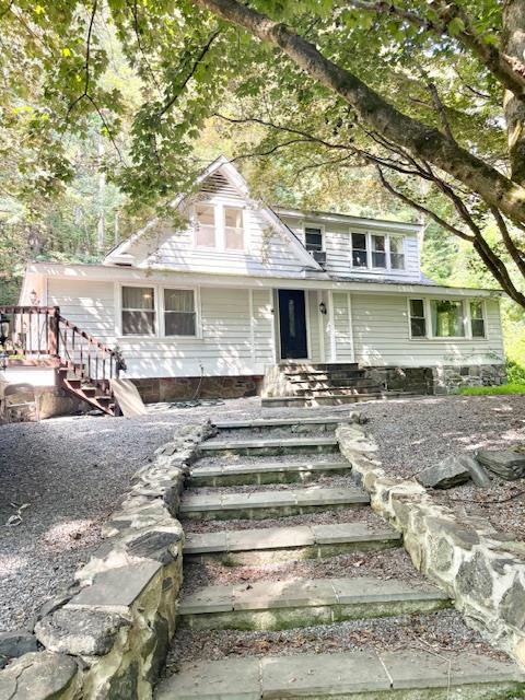 Tucked away on a private road in desirable Katonah, this 1935 Colonial...