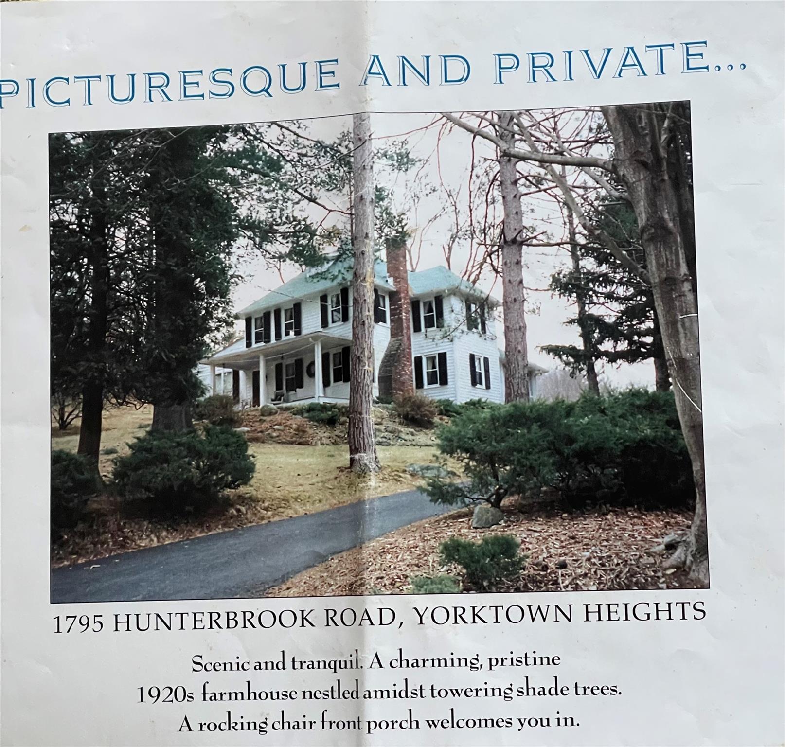 Located in Westchester County, in the Hamlet of Huntersville, this pic...
