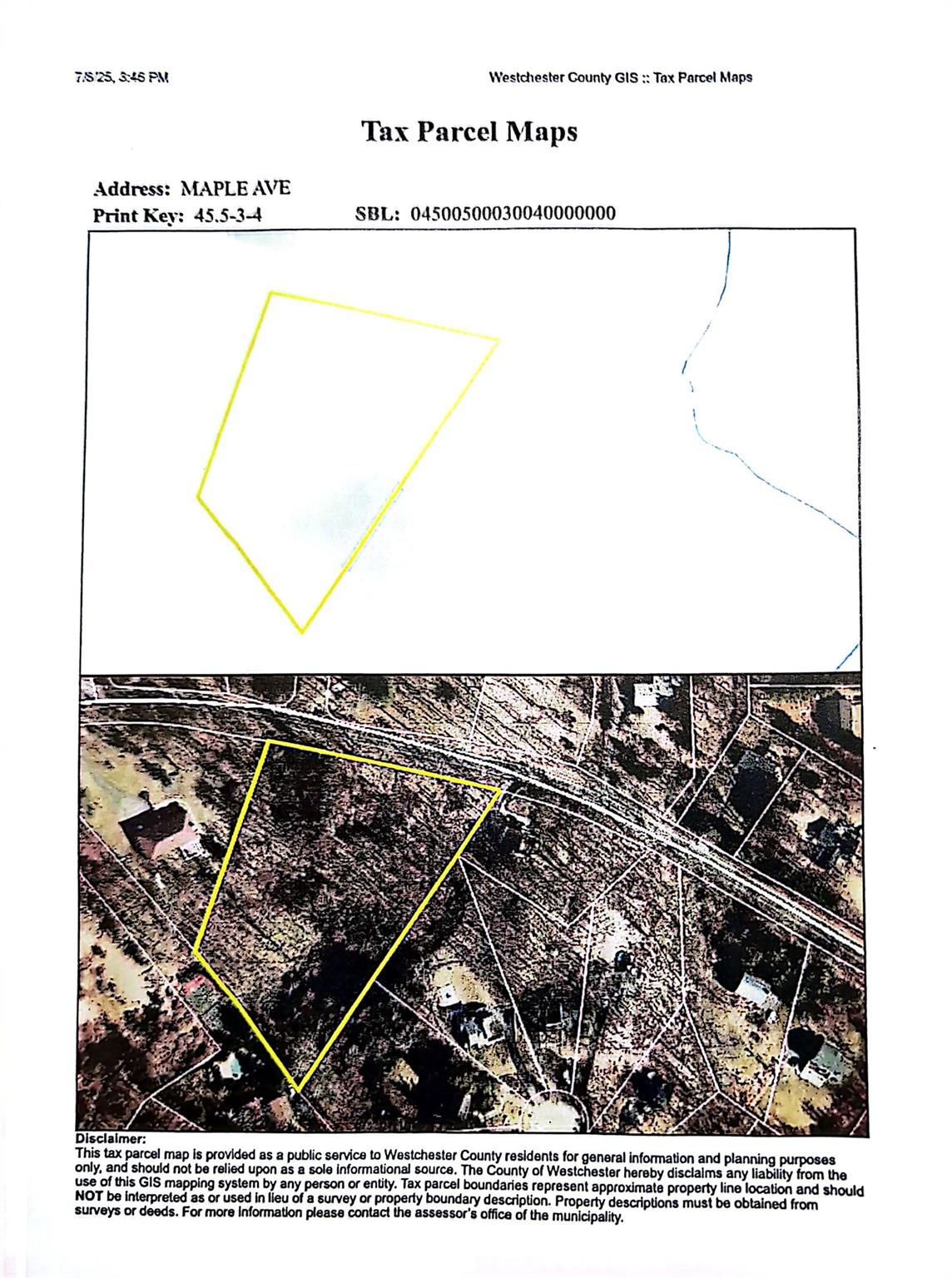 2.86 acre Undeveloped Lot.  No BOH/town approvals in place.