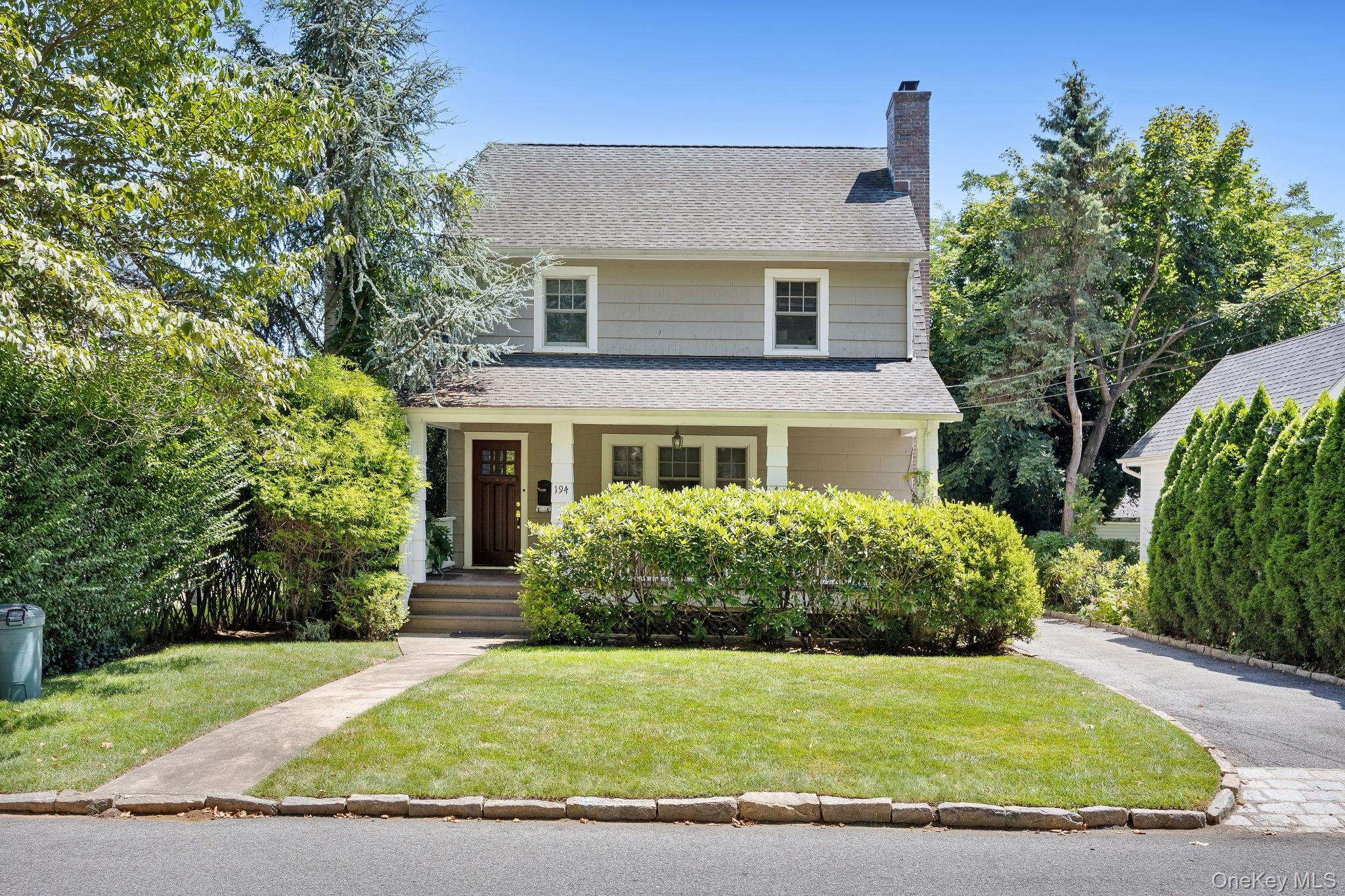 Beautiful front porch Colonial right in front of Davis Park. The first...