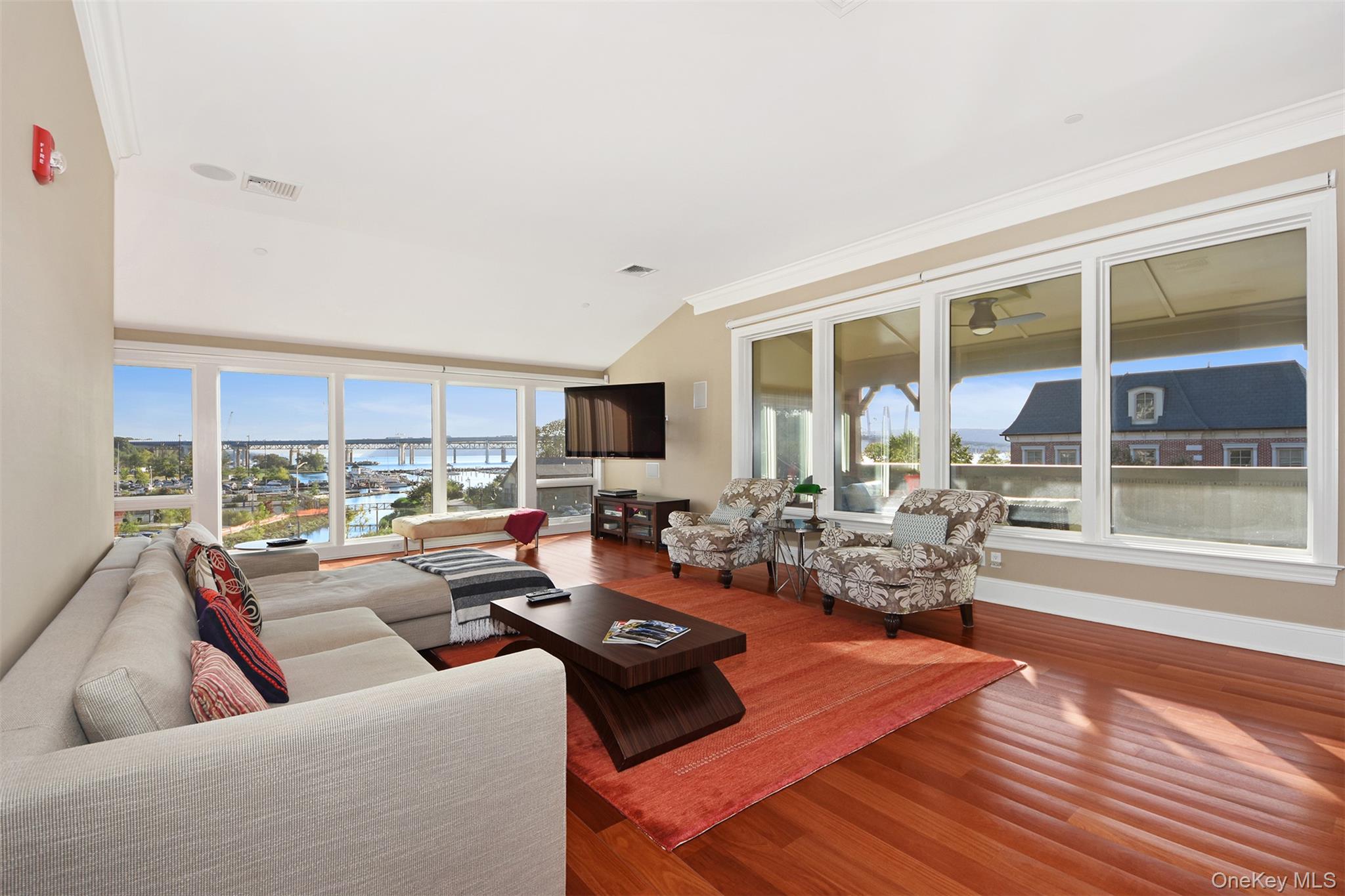 Welcome to your waterfront penthouse in the Stone House at Hudson Harb...