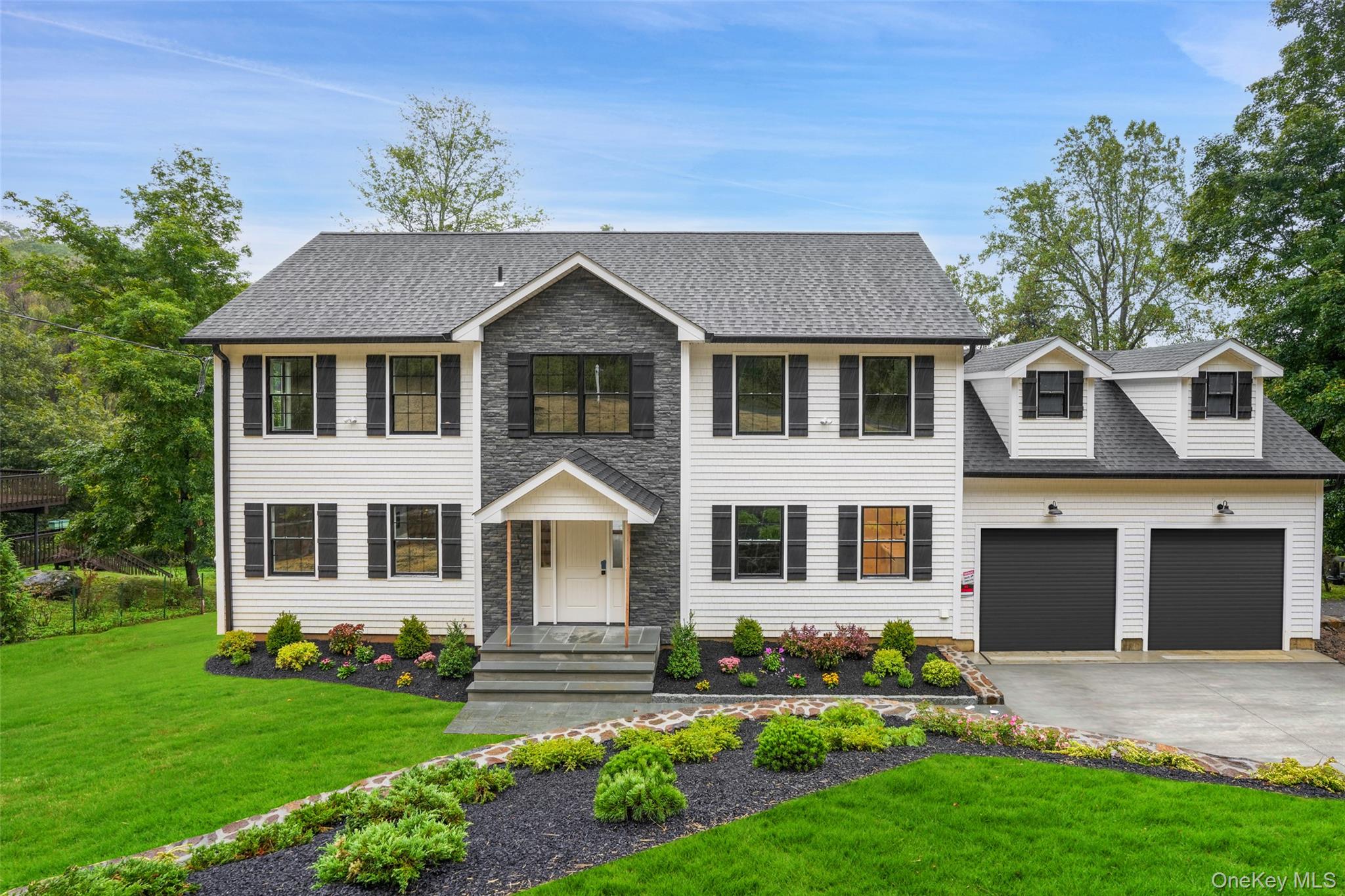 Brand-new custom Center Hall Colonial blending modern design with time...
