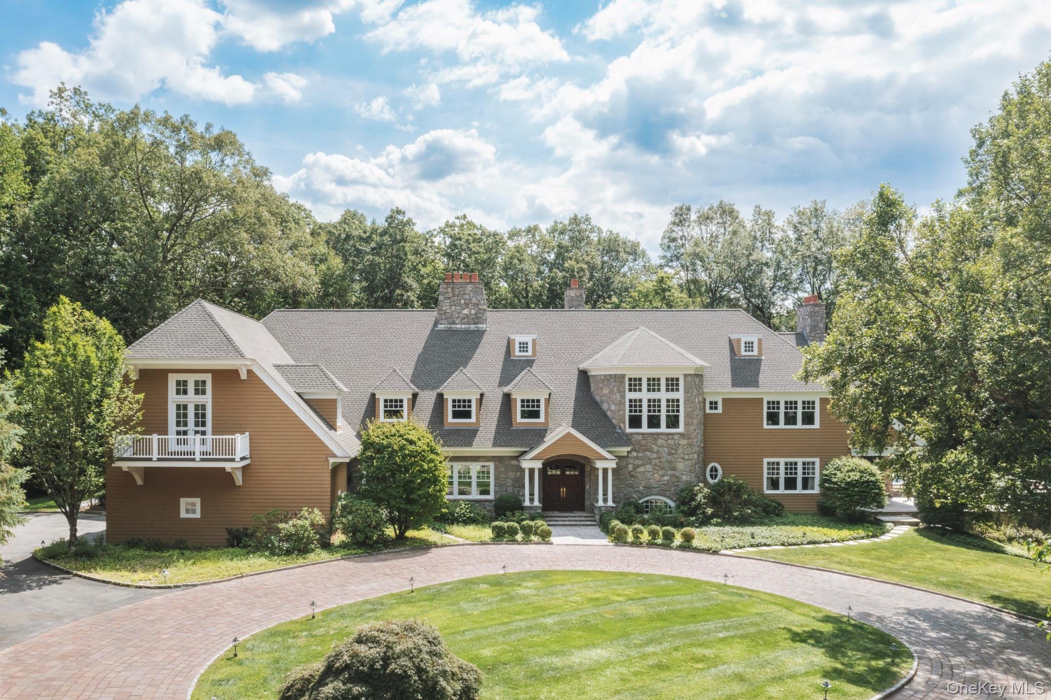 Just one hour from Manhattan, this extraordinary Bedford Corners estat...