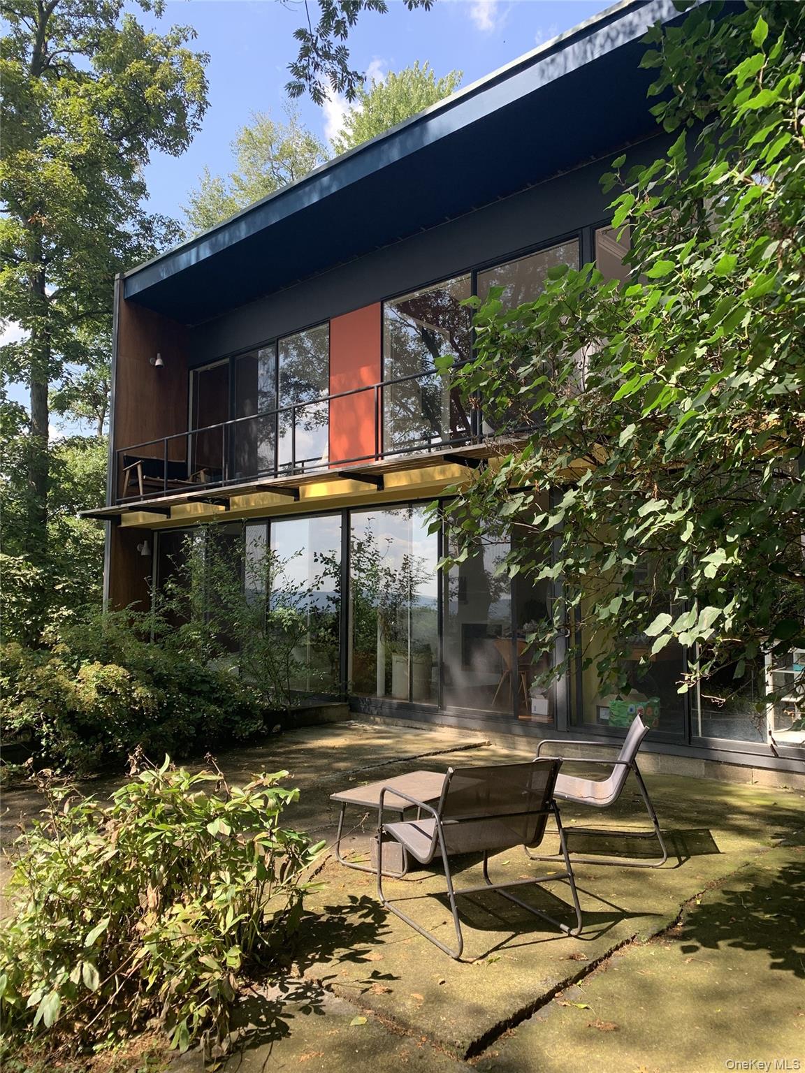 HUDSON RIVER VIEWS | MID-CENTURY MODERN GEM | PRIVATE WOODED ACRE Less...