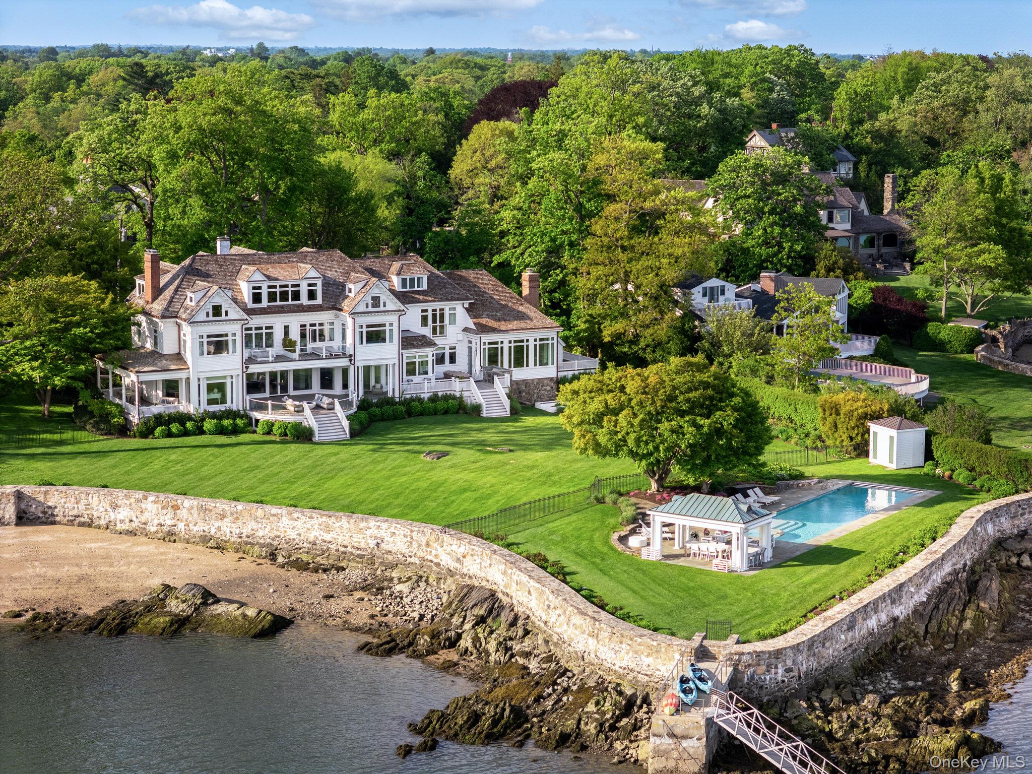 One of Westchester’s most distinguished waterfront estates, Villa Cher...