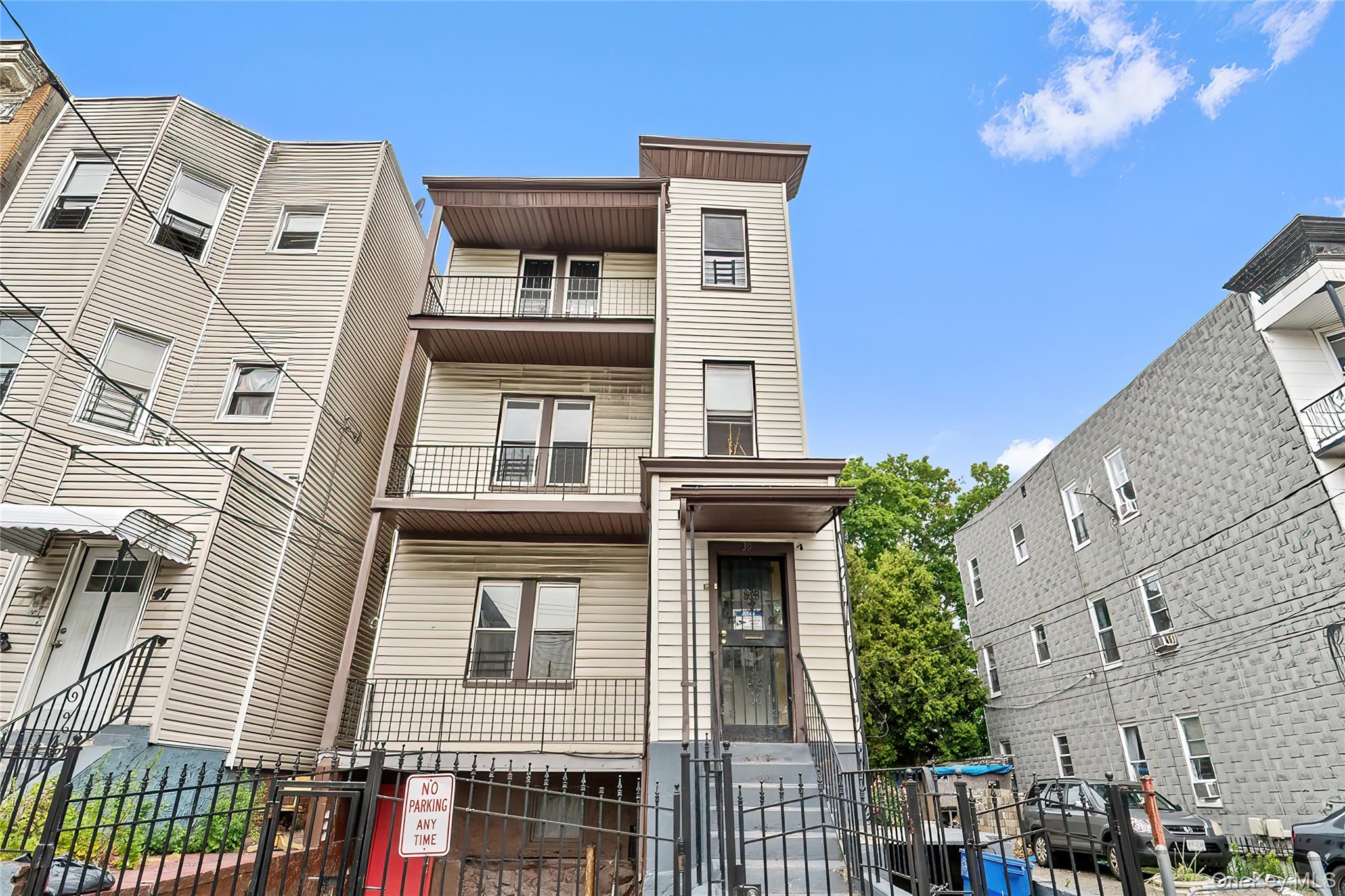 Three bedroom, one bath apartment on the second floor of a multifamily...