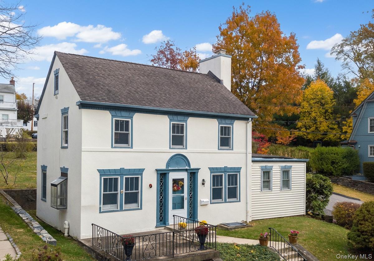 Set on a deep corner property in the heart of the rivertown of Dobbs F...