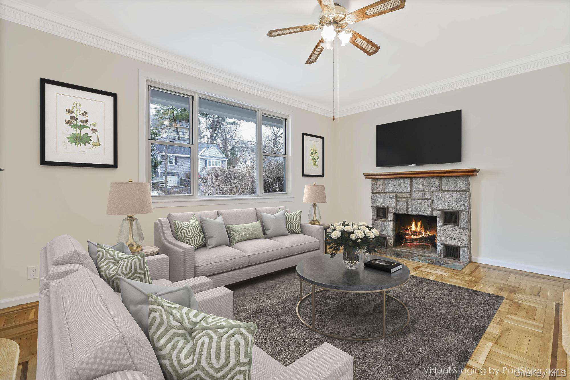 This charming three-bedroom, three-bathroom ranch is situated on a tra...