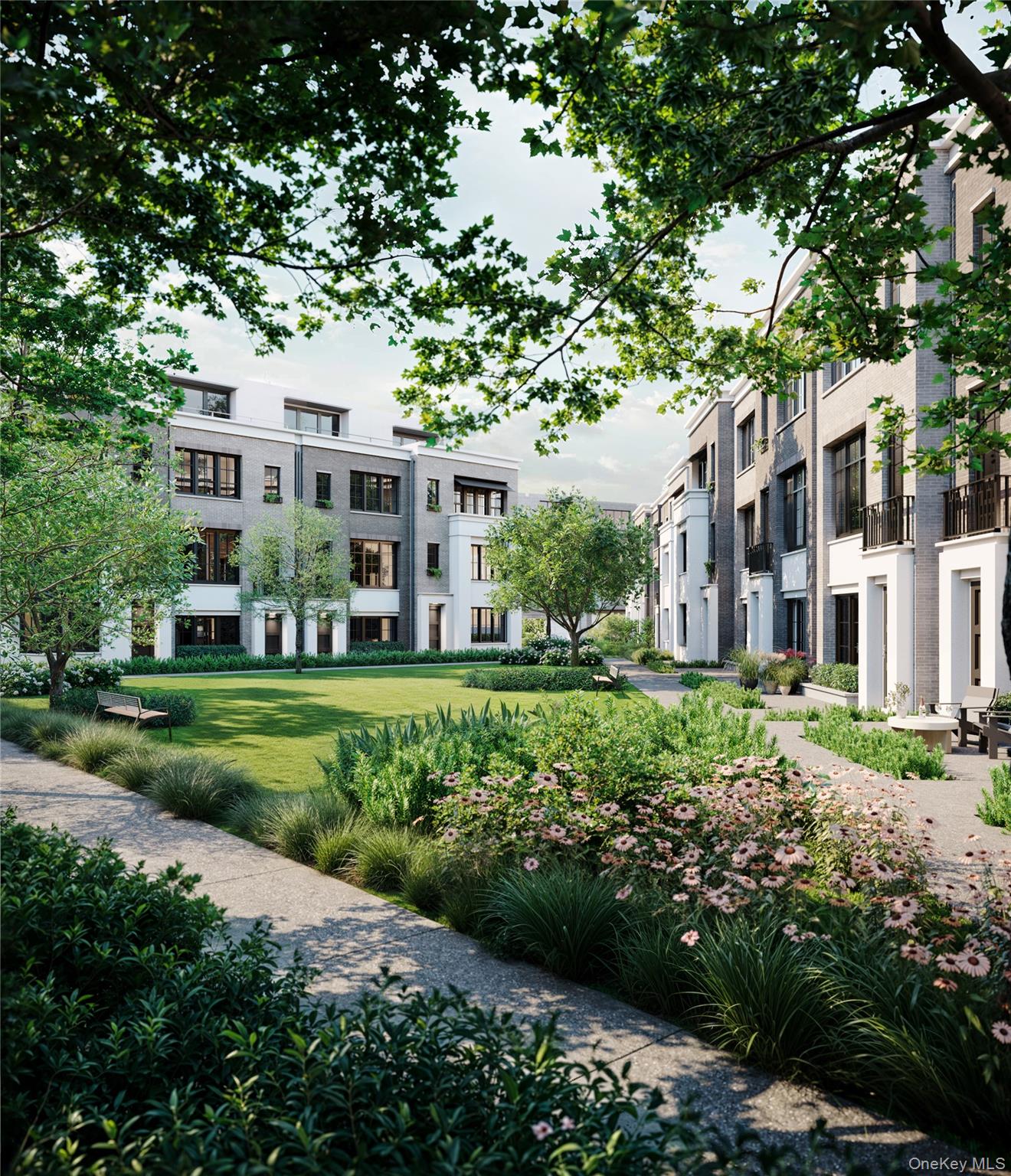 Luxury townhomes on the edge of the Hudson River. One Kingsland at Edg...