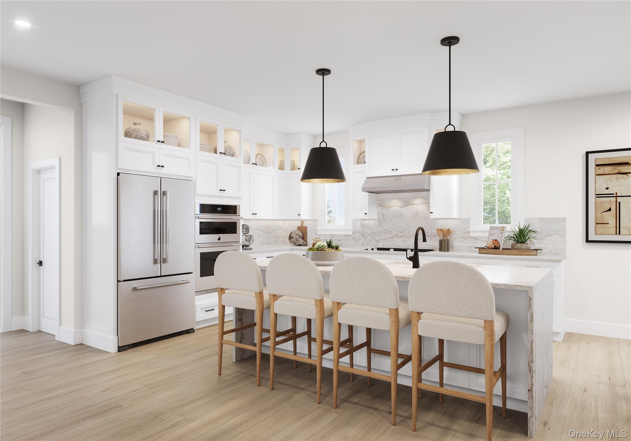 The Larchmont maximizes space and comfort. A two-story foyer leads to...