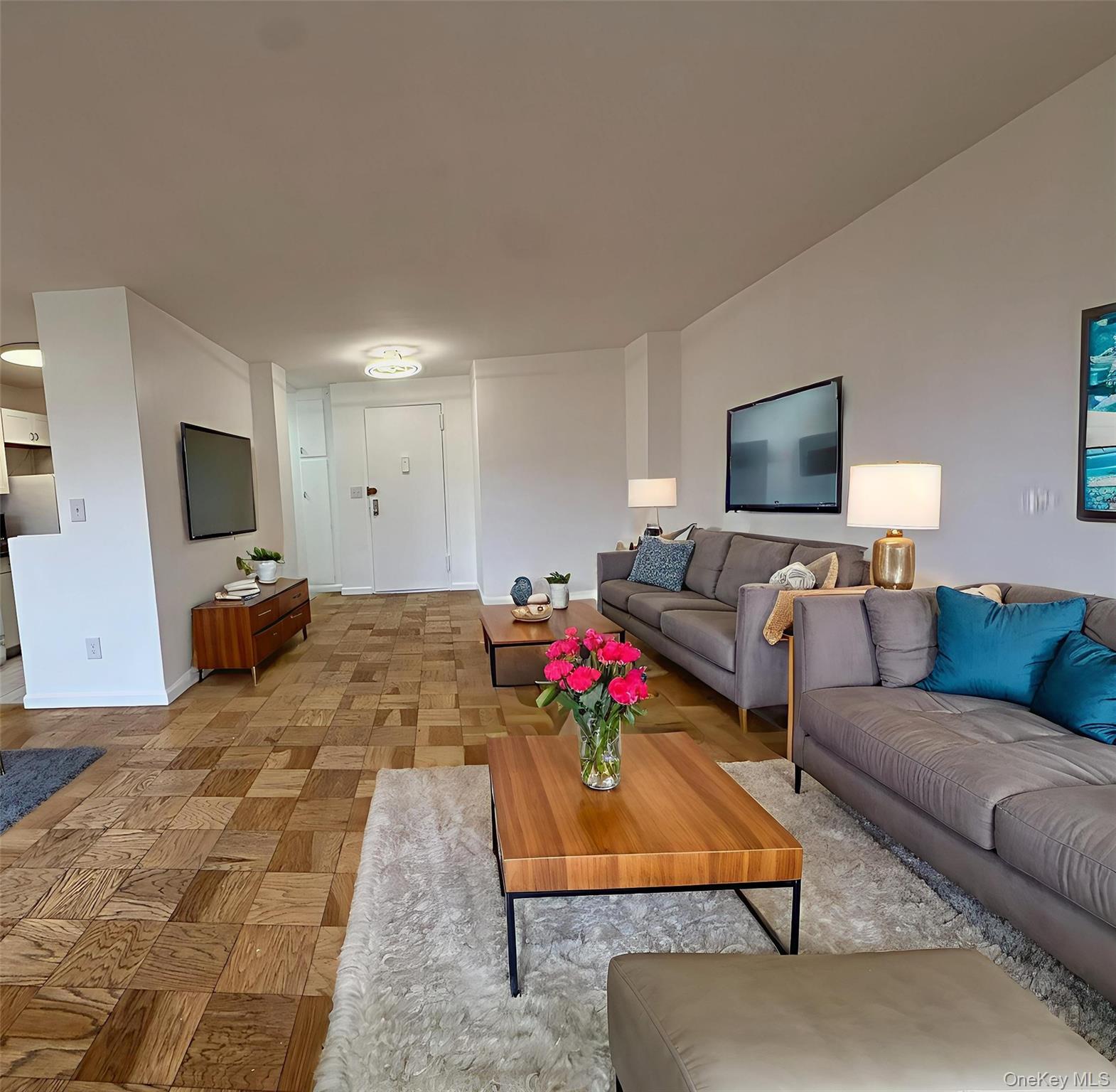 ****No board approval**** Enjoy top-floor living in this bright one-be...