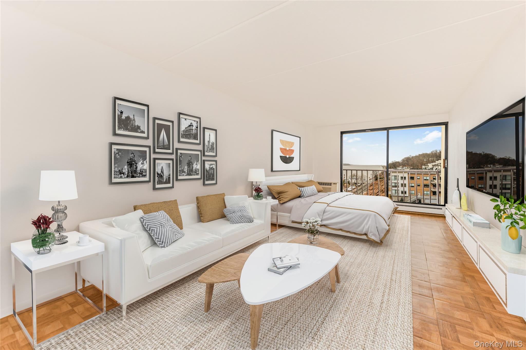 Waterfront studio for rent! Indulge in breathtaking Hudson River views...