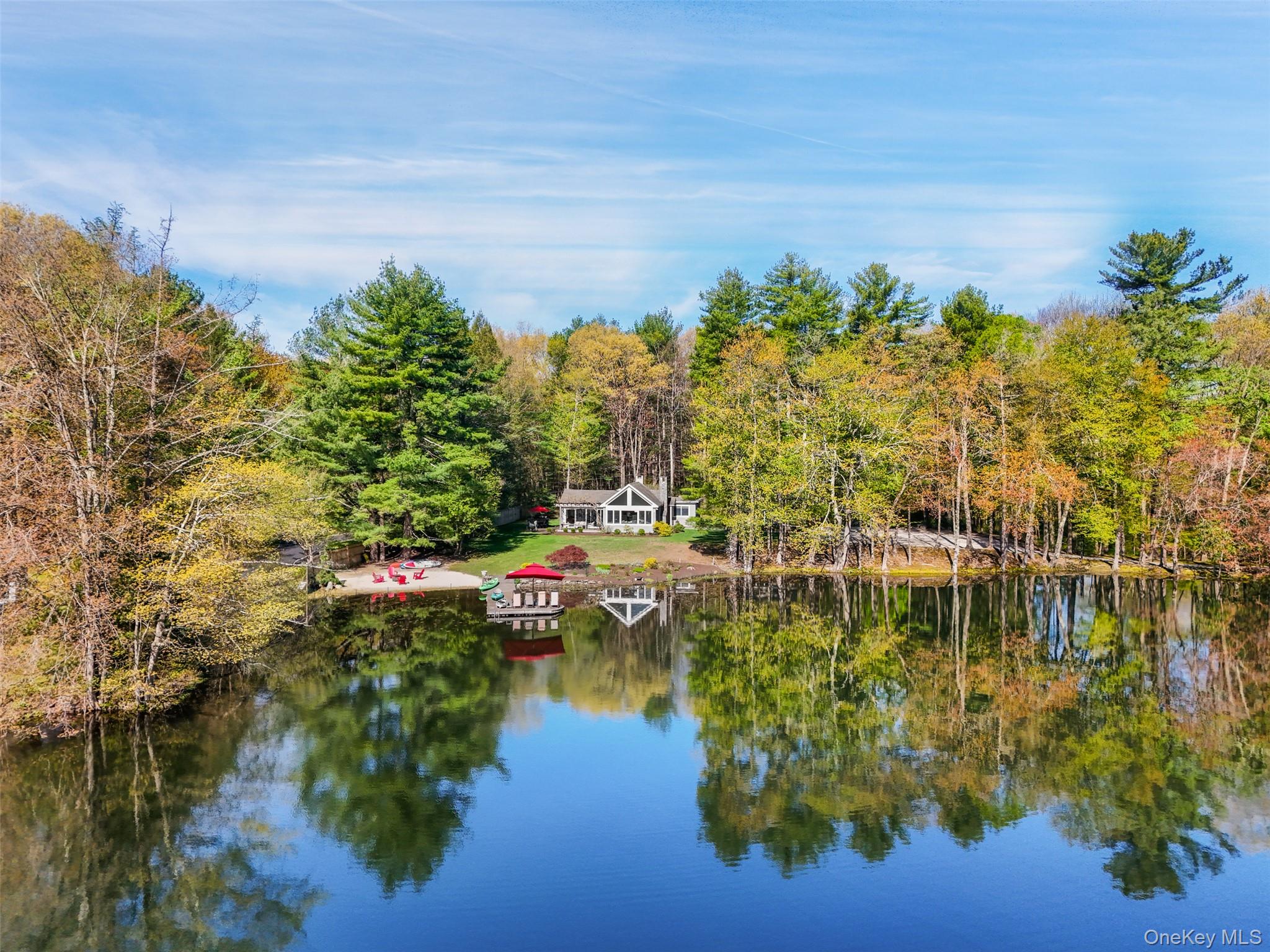 RARE BEDFORD WATERFRONT. Overlooking the pristine waters of Blue Heron...